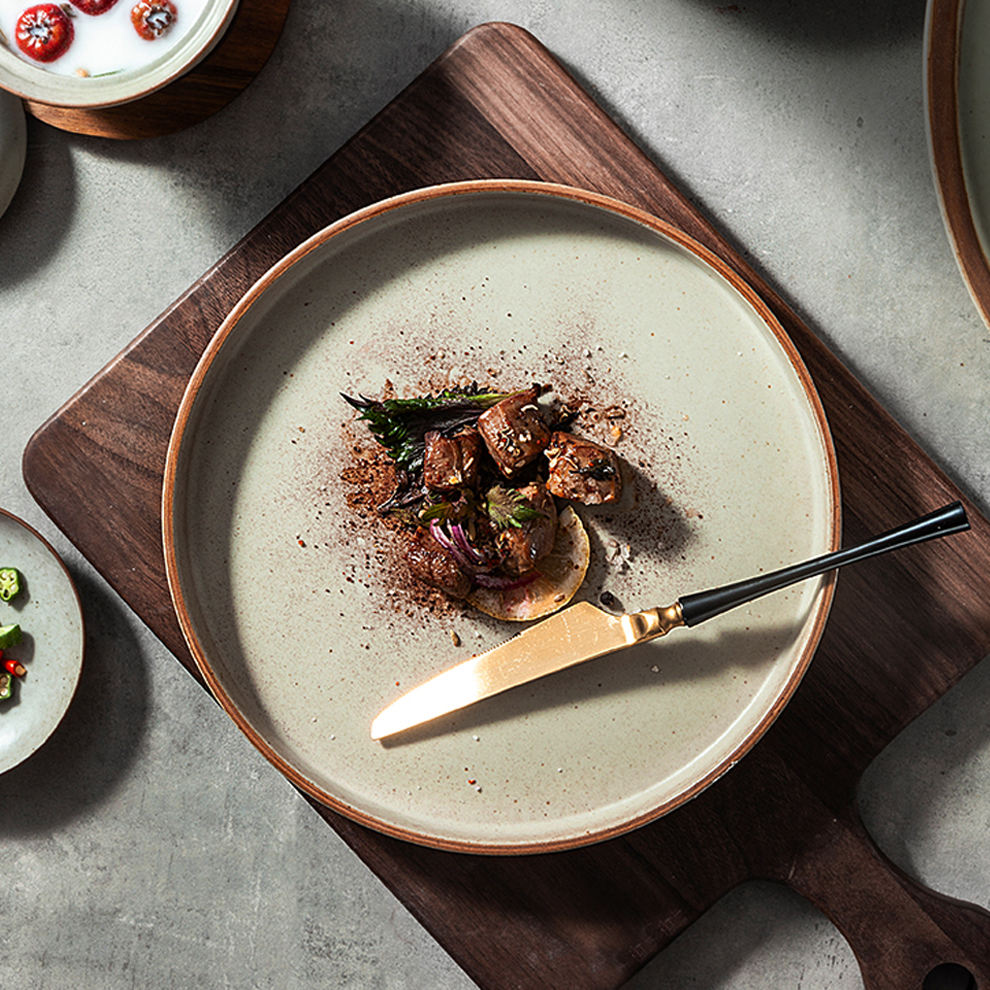 Sage Rim Dinner Plate