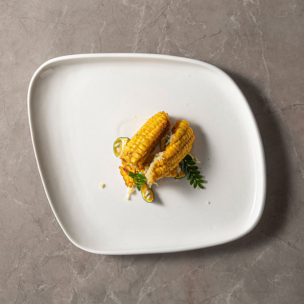 Square White Plate
